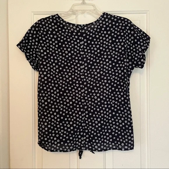 J. Crew Tie Front Blouse XXS - Picture 4 of 6